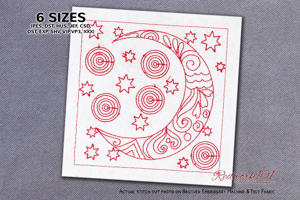Charming Abstract Moon Pattern
