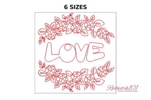 Love with flower