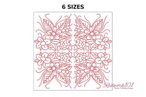 Floral Quilt Block