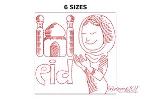 Girl Praying Eid