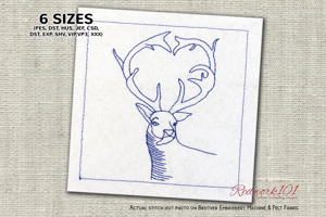 Beautiful Reindeer Face