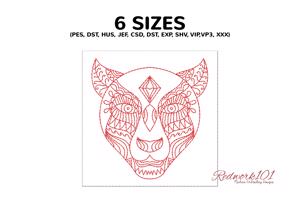 Leopard Zentangle Mandala