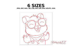 Hamster Wearing Eyeglasses and Dancing