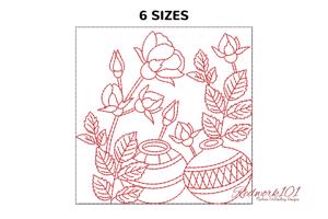 Ceremic Pot with Flowers