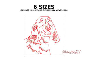 French Hound Portrait