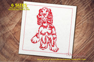 Happy English Cocker Spaniel Dog