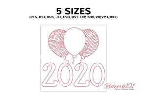 Happy New Year 2020 Balloons