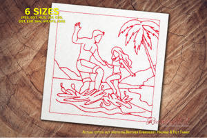 Couple Having Fun on the Beach