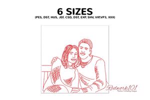 Couple Sitting on Bench