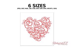 Heart Made from Roses