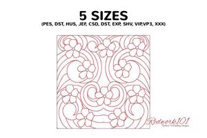 Flowers With Line Design