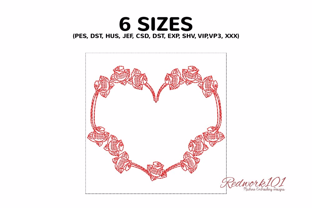 Floral Frame Heart Shape