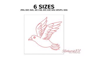 Free flying Dove