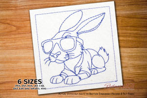 Cool Hare with Sunglasses