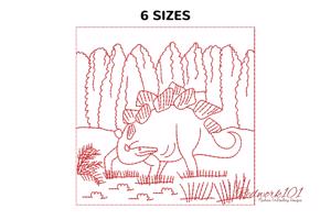 Stegosaurus in the Jungle