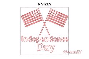 Independence Day USA Flags