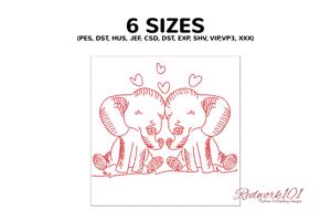Two Elephants in Love