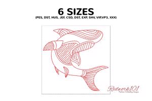 Shark Pattern Zentangle