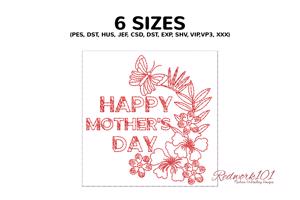 Happy Mother's Day with Butterfly Design