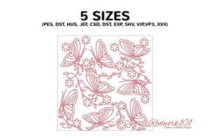Pattern Made With Butterflies