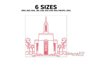 Okinawa Japan Temple with Tropical Plants