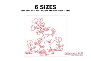 Elephant with Hearts