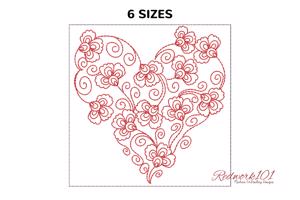 Love Shaped Flower Heart