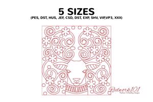 Deer Face Design