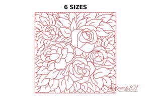 Seamless Rose Flower Pattern