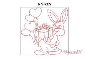 Rabbit with Gift Box