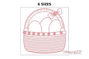 Easter Basket With Eggs