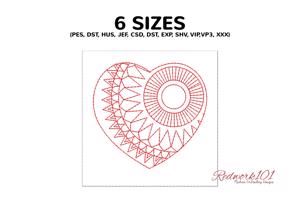 Mandala Zentangle Love