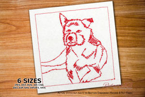 Dutch Smoushond Dog Portrait