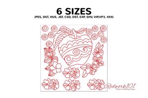 Floral apple design