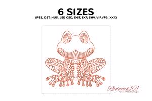 Frog with African Pattern