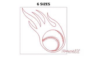 Flaming Baseball