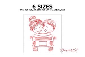 Lovely Couple Driving Car