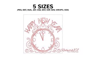 Happy New Year Clock