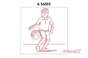 Boy playing Football