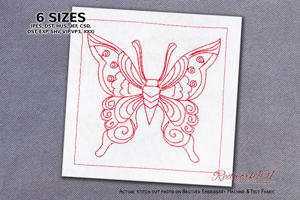 Lovely Butterfly With Abstract Pattern