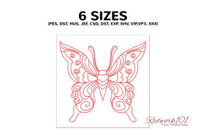 Lovely Butterfly With Abstract Pattern