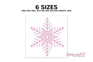 Beautiful Snowflake Embroidery