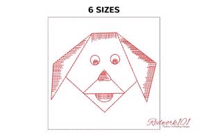 Handmade Origami Dog Face