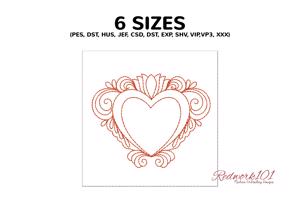 Heart with Line Design