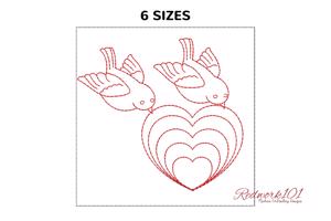 Love Bird with Heart Symbol