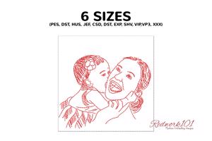 Baby Kissing Mom