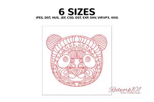 Panda Zentangle Pattern