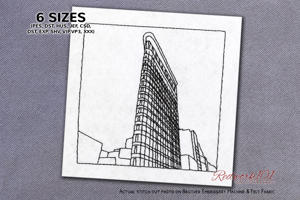 Tall Thin Flatiron Building
