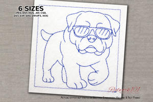 Rottweiler with Sunglasses