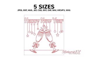 Clink Glasses New Year Celebrate